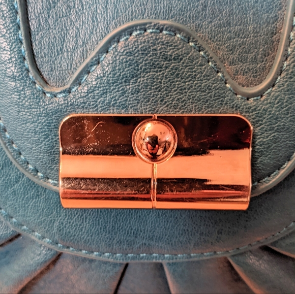 B.LUSH Turquoise Handbag NWT - Picture 4 of 5